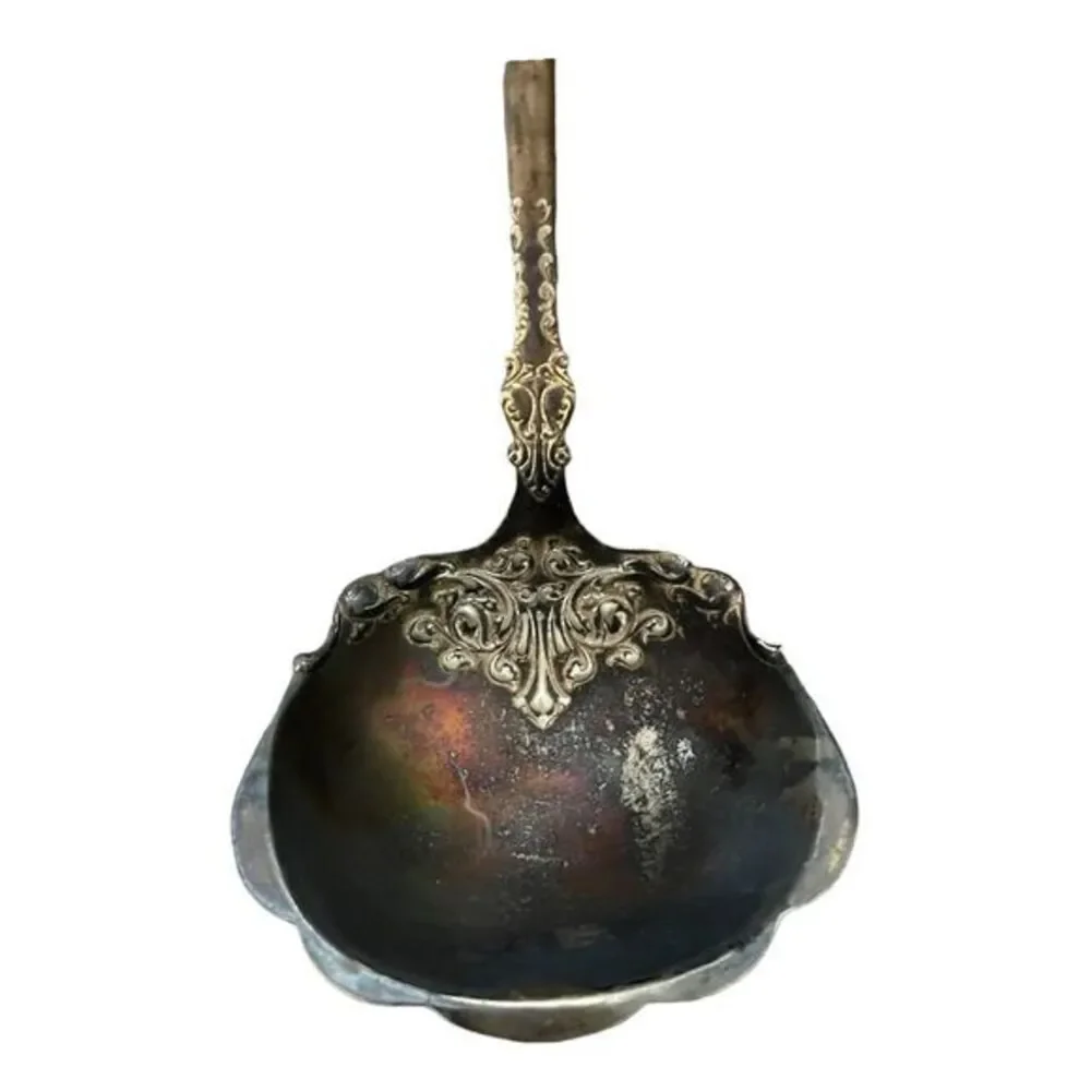 1947 Rogers Bros AI Berkshire Silverplate Soup‎ Ladle Sauce Fancy Circa 1950's